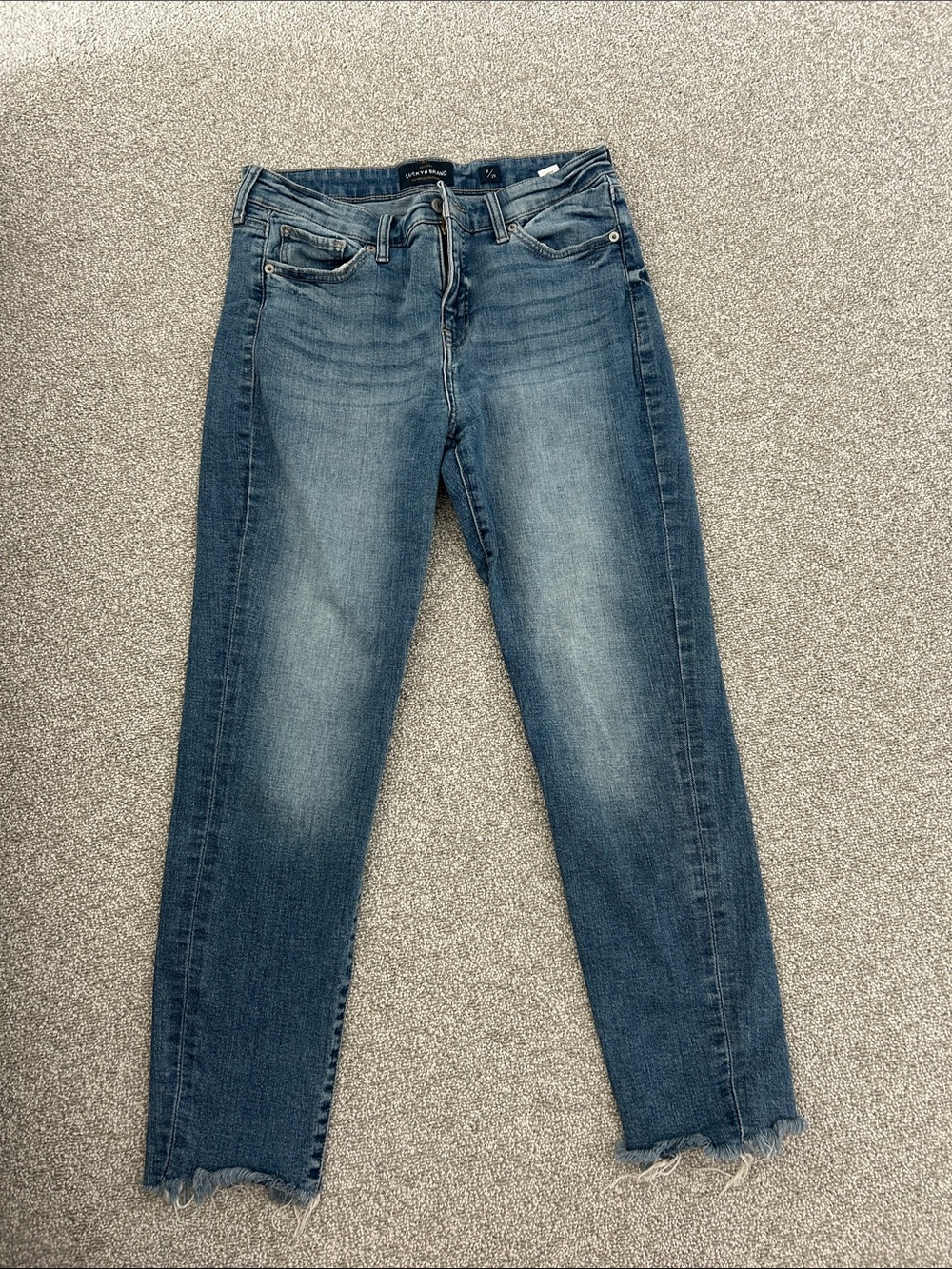 Lucky Brand Straight-Leg Jeans in Medium Blue Wash